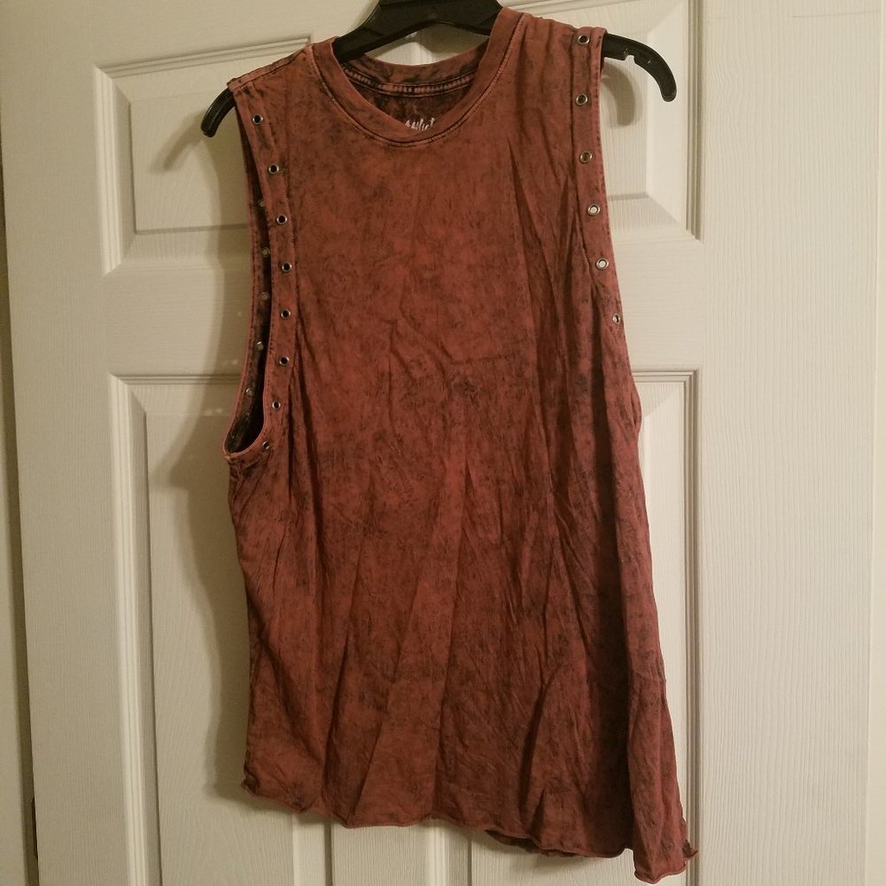 Affliction Rust Colored Top